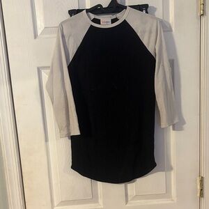 LuLaRoe Black and Cream Women's Tunic